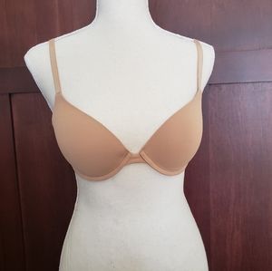 2/$10 Victoria's Secret tan t-shirt push-up bra 34B